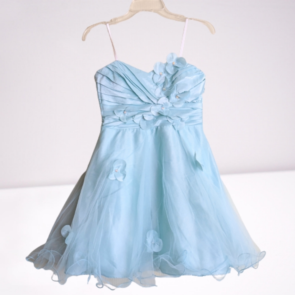 City Triangles Y2K Dress Mini Empire Sweetheart Tulle Fairy Strapless
